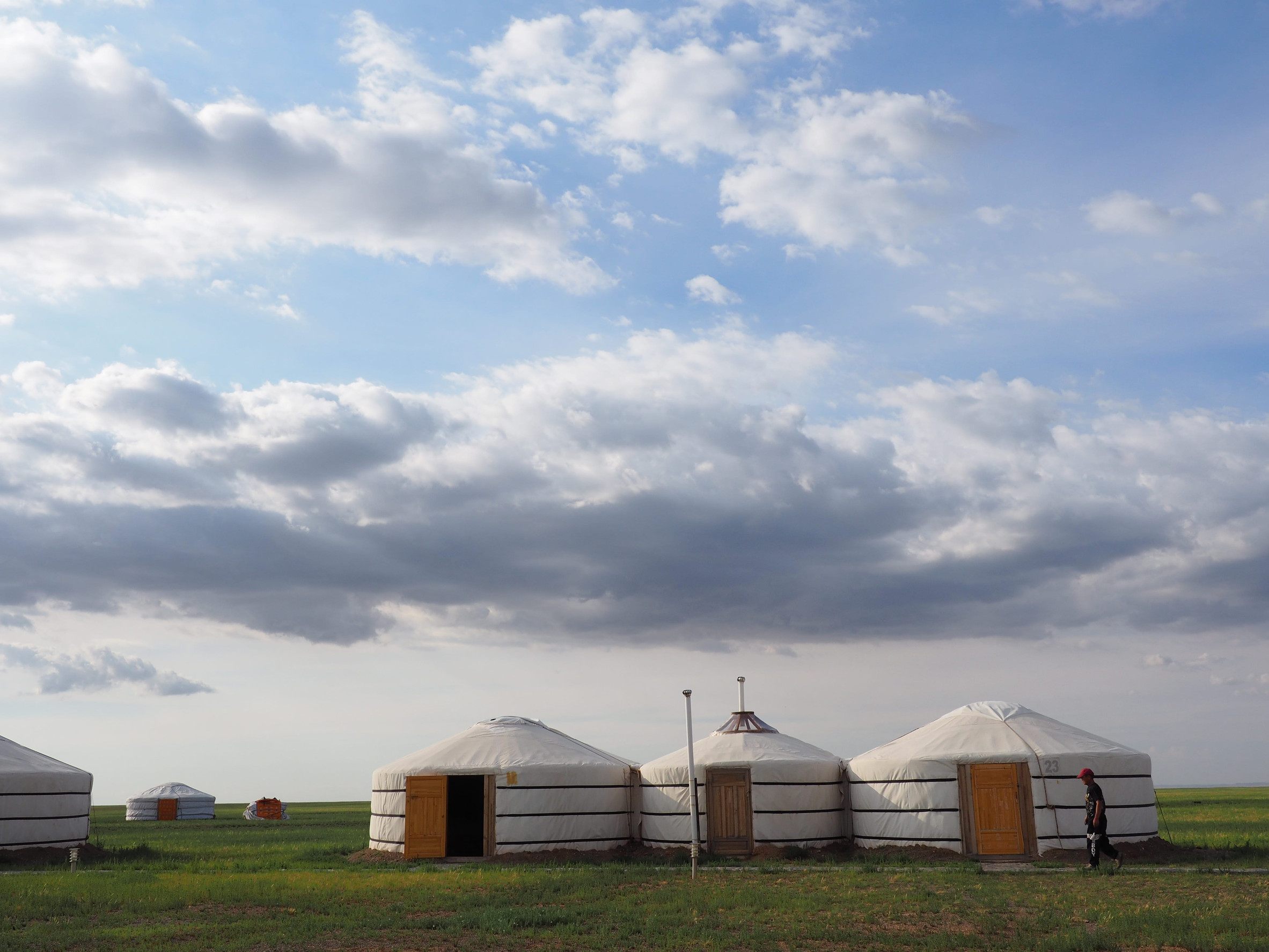 Ger Camps in the middle of the day