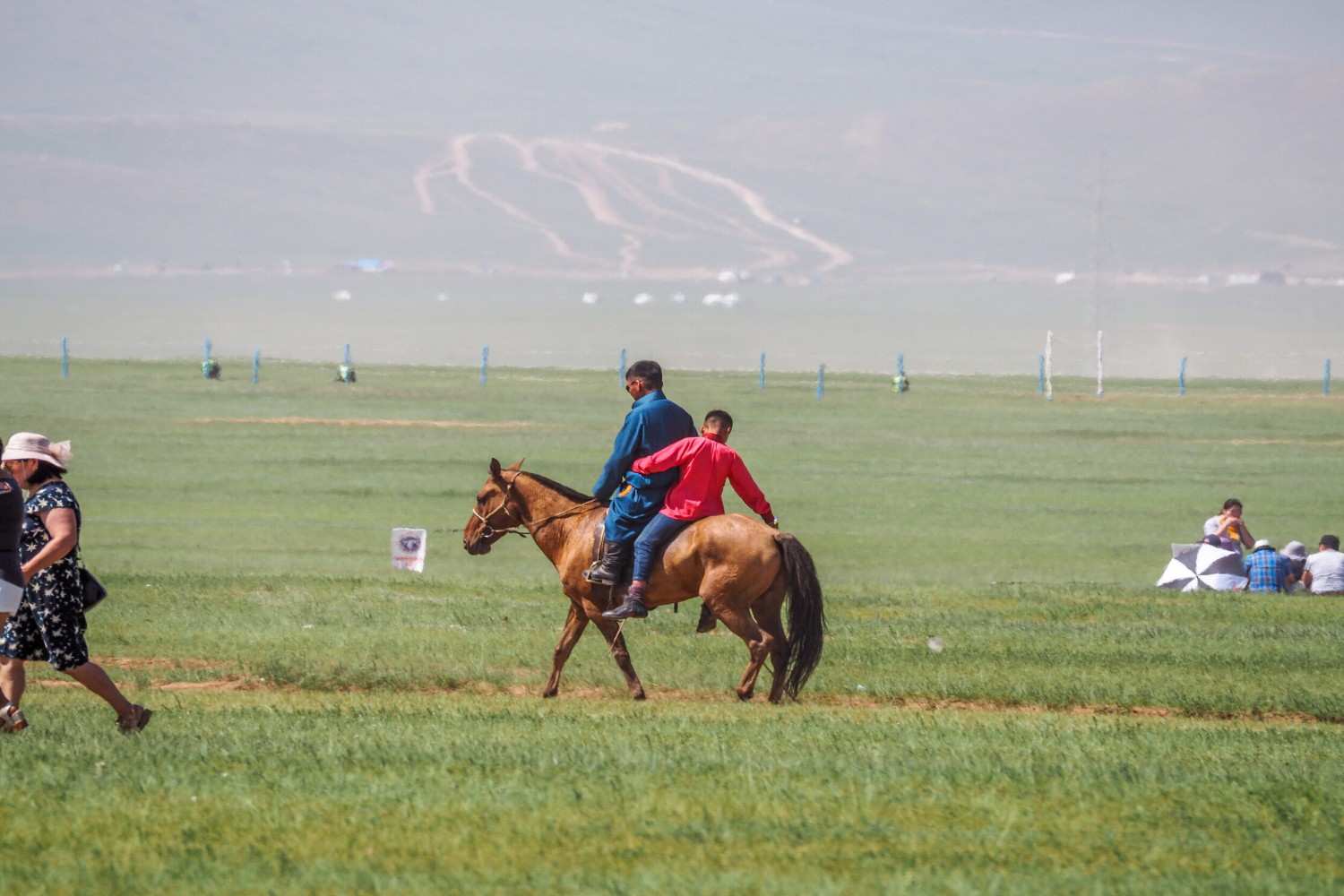 Horse Racing During The Nadaam Festival In Mongolia