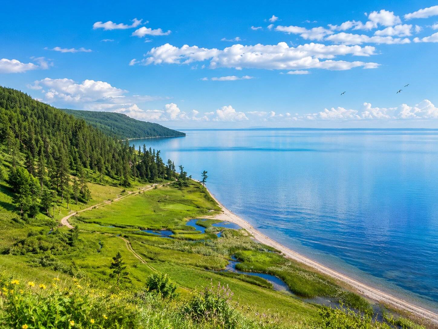 Lake Khvsgl In Mongolia