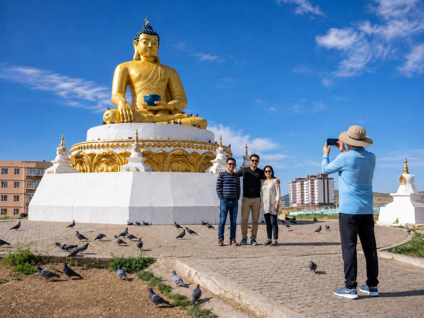 Seated Buddha Statue In Dharkan