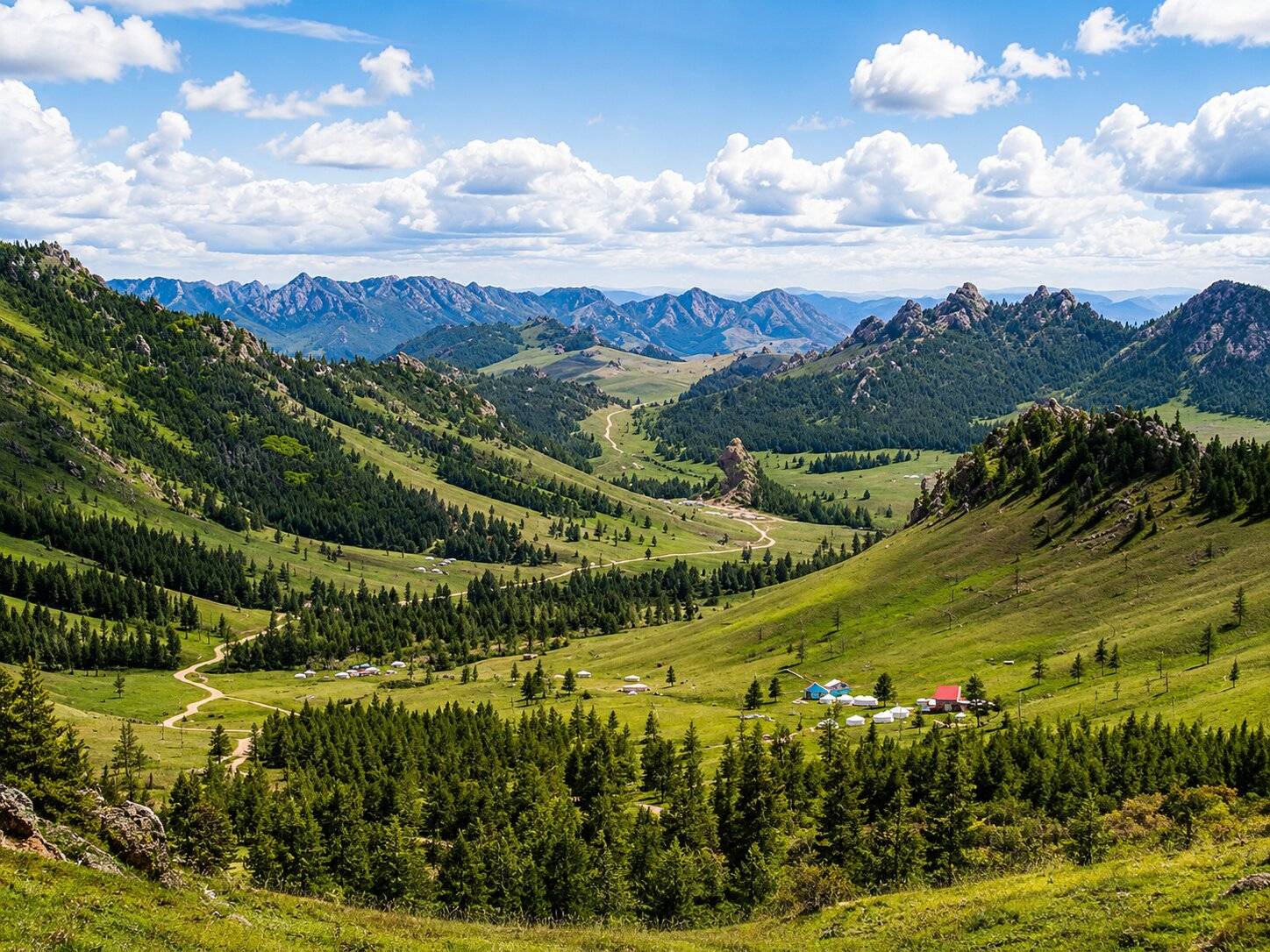 Stunning Landscape Of Zuunmod Mongolia