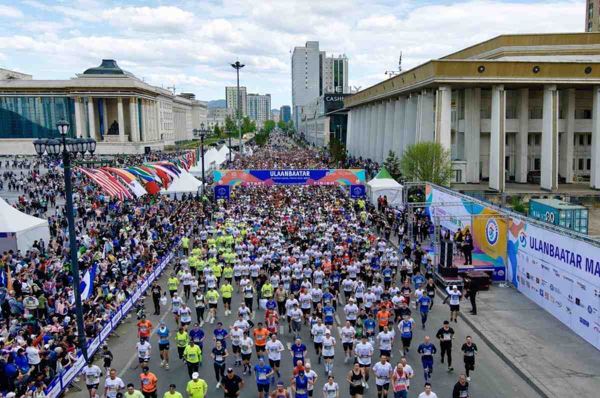 Ulaanbaatar Marathon In Full Motion
