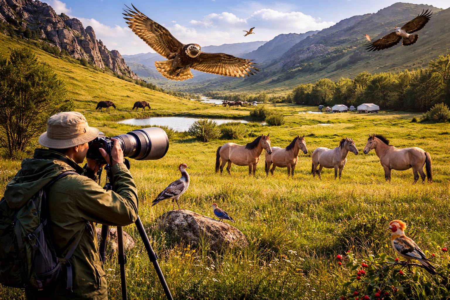 Wildlife And Bird Watching In Hustai And Terelj